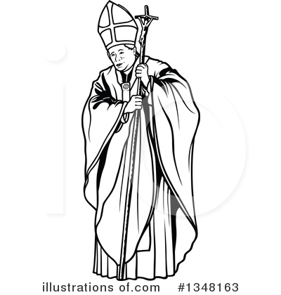 Royalty-Free (RF) Pope Clipart Illustration by dero - Stock Sample #1348163