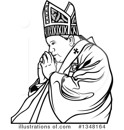 Royalty-Free (RF) Pope Clipart Illustration by dero - Stock Sample #1348164