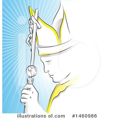 Royalty-Free (RF) Pope Clipart Illustration by Domenico Condello - Stock Sample #1460986
