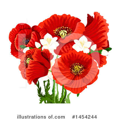 Royalty-Free (RF) Poppy Clipart Illustration by Vector Tradition SM - Stock Sample #1454244