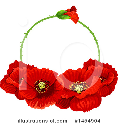 Royalty-Free (RF) Poppy Clipart Illustration by Vector Tradition SM - Stock Sample #1454904