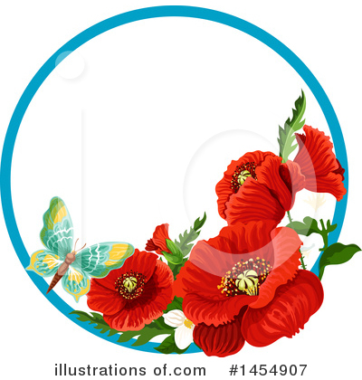 Royalty-Free (RF) Poppy Clipart Illustration by Vector Tradition SM - Stock Sample #1454907
