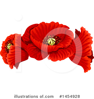Royalty-Free (RF) Poppy Clipart Illustration by Vector Tradition SM - Stock Sample #1454928