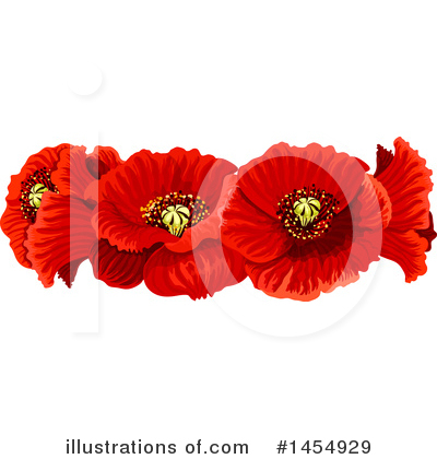 Royalty-Free (RF) Poppy Clipart Illustration by Vector Tradition SM - Stock Sample #1454929