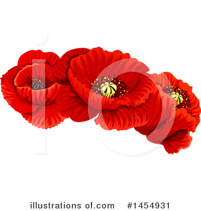 Royalty-Free (RF) Poppy Clipart Illustration by Vector Tradition SM - Stock Sample #1454931