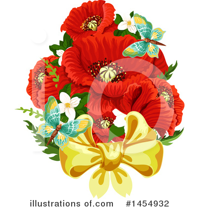 Royalty-Free (RF) Poppy Clipart Illustration by Vector Tradition SM - Stock Sample #1454932