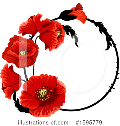 Poppies Clipart #1595779 by Vector Tradition SM