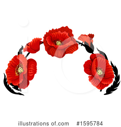 Royalty-Free (RF) Poppy Clipart Illustration by Vector Tradition SM - Stock Sample #1595784