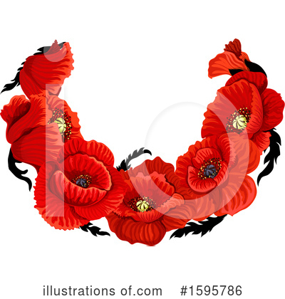 Royalty-Free (RF) Poppy Clipart Illustration by Vector Tradition SM - Stock Sample #1595786