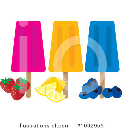 Popsicles Clipart #1092955 by Maria Bell