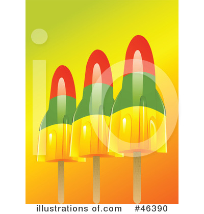 Royalty-Free (RF) Popsicles Clipart Illustration by elaineitalia - Stock Sample #46390