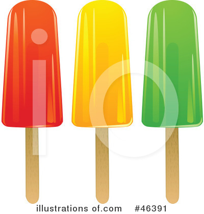 Royalty-Free (RF) Popsicles Clipart Illustration by elaineitalia - Stock Sample #46391