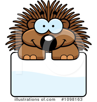 Royalty-Free (RF) Porcupine Clipart Illustration by Cory Thoman - Stock Sample #1098163
