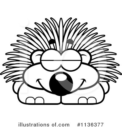 Royalty-Free (RF) Porcupine Clipart Illustration by Cory Thoman - Stock Sample #1136377