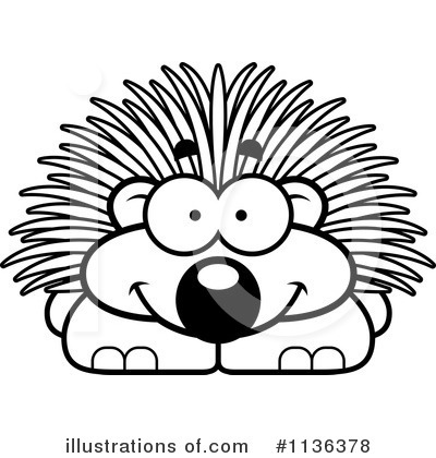 Porcupine Clipart #1136378 by Cory Thoman
