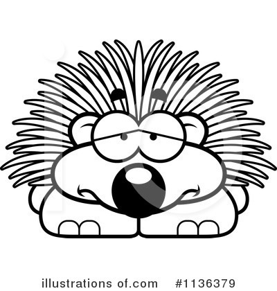 Royalty-Free (RF) Porcupine Clipart Illustration by Cory Thoman - Stock Sample #1136379