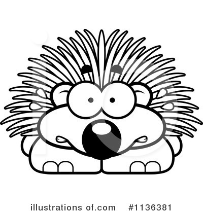 Porcupine Clipart #1136381 by Cory Thoman