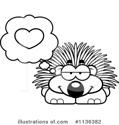 Porcupine Clipart #1136382 by Cory Thoman