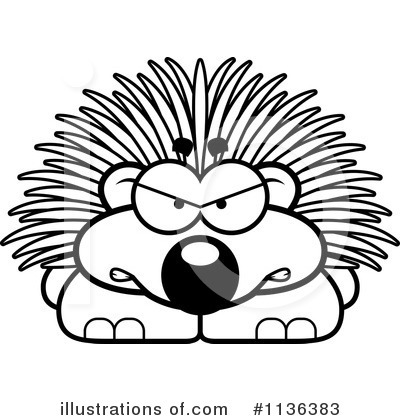 Porcupine Clipart #1136383 by Cory Thoman