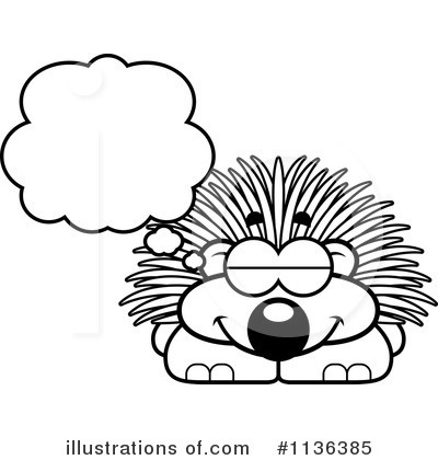 Royalty-Free (RF) Porcupine Clipart Illustration by Cory Thoman - Stock Sample #1136385