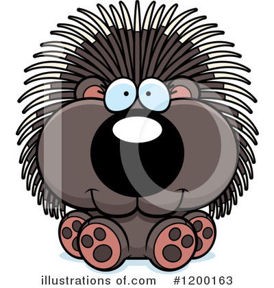 Porcupine Clipart #1200163 by Cory Thoman