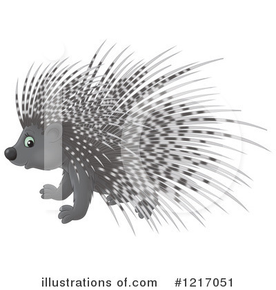 Royalty-Free (RF) Porcupine Clipart Illustration by Alex Bannykh - Stock Sample #1217051