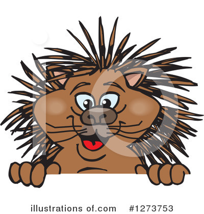 Royalty-Free (RF) Porcupine Clipart Illustration by Dennis Holmes Designs - Stock Sample #1273753