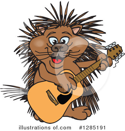 Royalty-Free (RF) Porcupine Clipart Illustration by Dennis Holmes Designs - Stock Sample #1285191