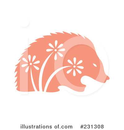 Royalty-Free (RF) Porcupine Clipart Illustration by Cherie Reve - Stock Sample #231308