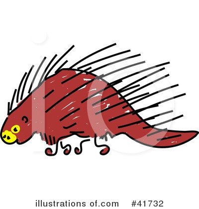 Royalty-Free (RF) Porcupine Clipart Illustration by Prawny - Stock Sample #41732