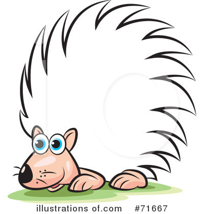 Royalty-Free (RF) Porcupine Clipart Illustration by Lal Perera - Stock Sample #71667