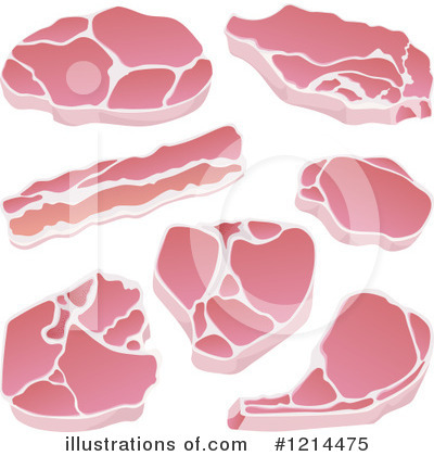 Royalty-Free (RF) Pork Clipart Illustration by Any Vector - Stock Sample #1214475