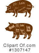 Pork Clipart #1307147 by Vector Tradition SM