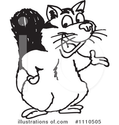 Royalty-Free (RF) Possum Clipart Illustration by Dennis Holmes Designs - Stock Sample #1110505