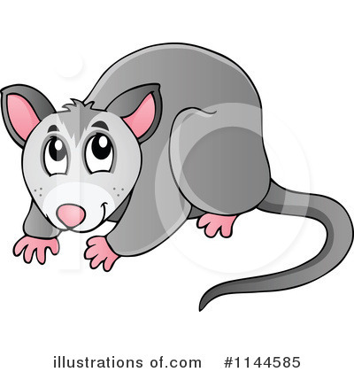 Royalty-Free (RF) Possum Clipart Illustration by visekart - Stock Sample #1144585