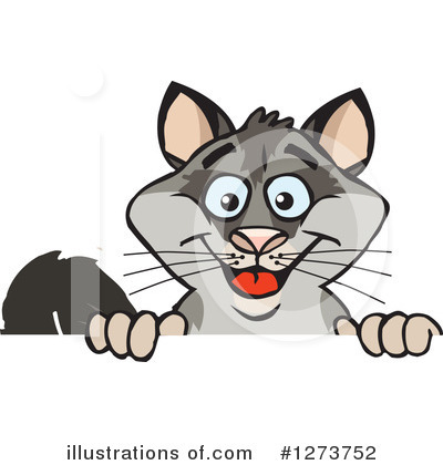Royalty-Free (RF) Possum Clipart Illustration by Dennis Holmes Designs - Stock Sample #1273752
