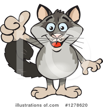 Royalty-Free (RF) Possum Clipart Illustration by Dennis Holmes Designs - Stock Sample #1278620