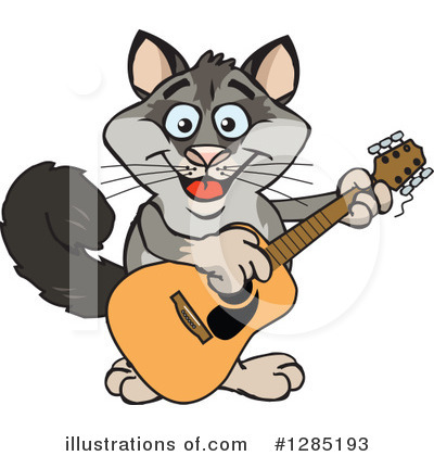 Royalty-Free (RF) Possum Clipart Illustration by Dennis Holmes Designs - Stock Sample #1285193