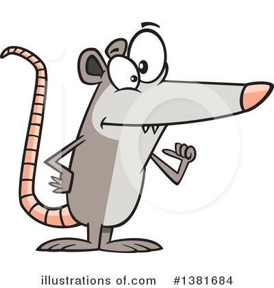 Royalty-Free (RF) Possum Clipart Illustration by toonaday - Stock Sample #1381684