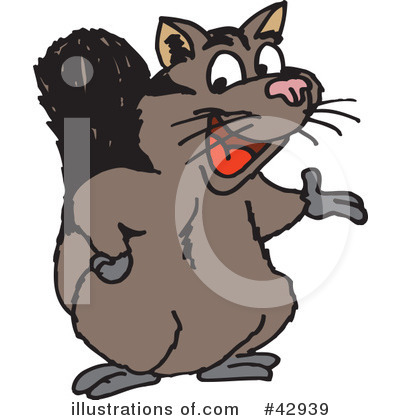 Possum Clipart #42939 by Dennis Holmes Designs