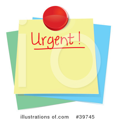 Royalty-Free (RF) Post It Clipart Illustration by Frog974 - Stock Sample #39745