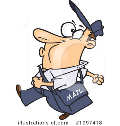 Postman Clipart #1097418 by toonaday