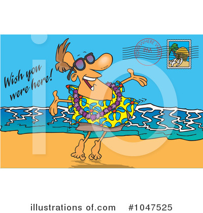 Postcard Clipart #1047525 by toonaday
