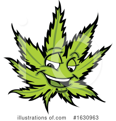 Pot Leaf Clipart #1630963 by Chromaco