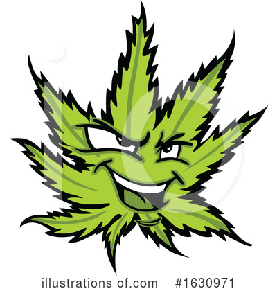 Pot Leaf Clipart #1630971 by Chromaco