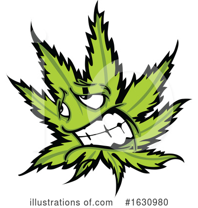 Royalty-Free (RF) Pot Leaf Clipart Illustration by Chromaco - Stock Sample #1630980