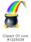Pot Of Gold Clipart #1225038 by AtStockIllustration