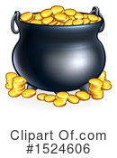 Pot Of Gold Clipart #1524606 by AtStockIllustration