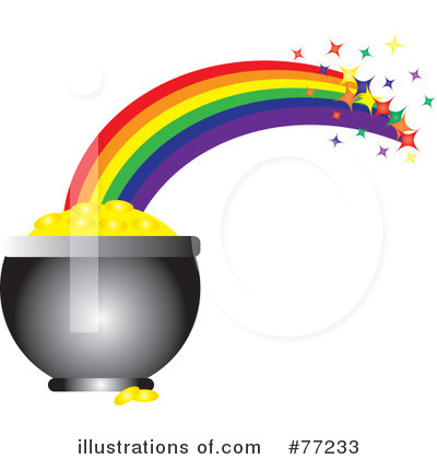 Royalty-Free (RF) Pot Of Gold Clipart Illustration by Rosie Piter - Stock Sample #77233