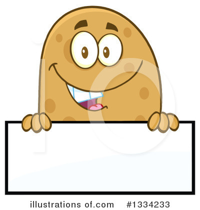 Royalty-Free (RF) Potato Character Clipart Illustration by Hit Toon - Stock Sample #1334233